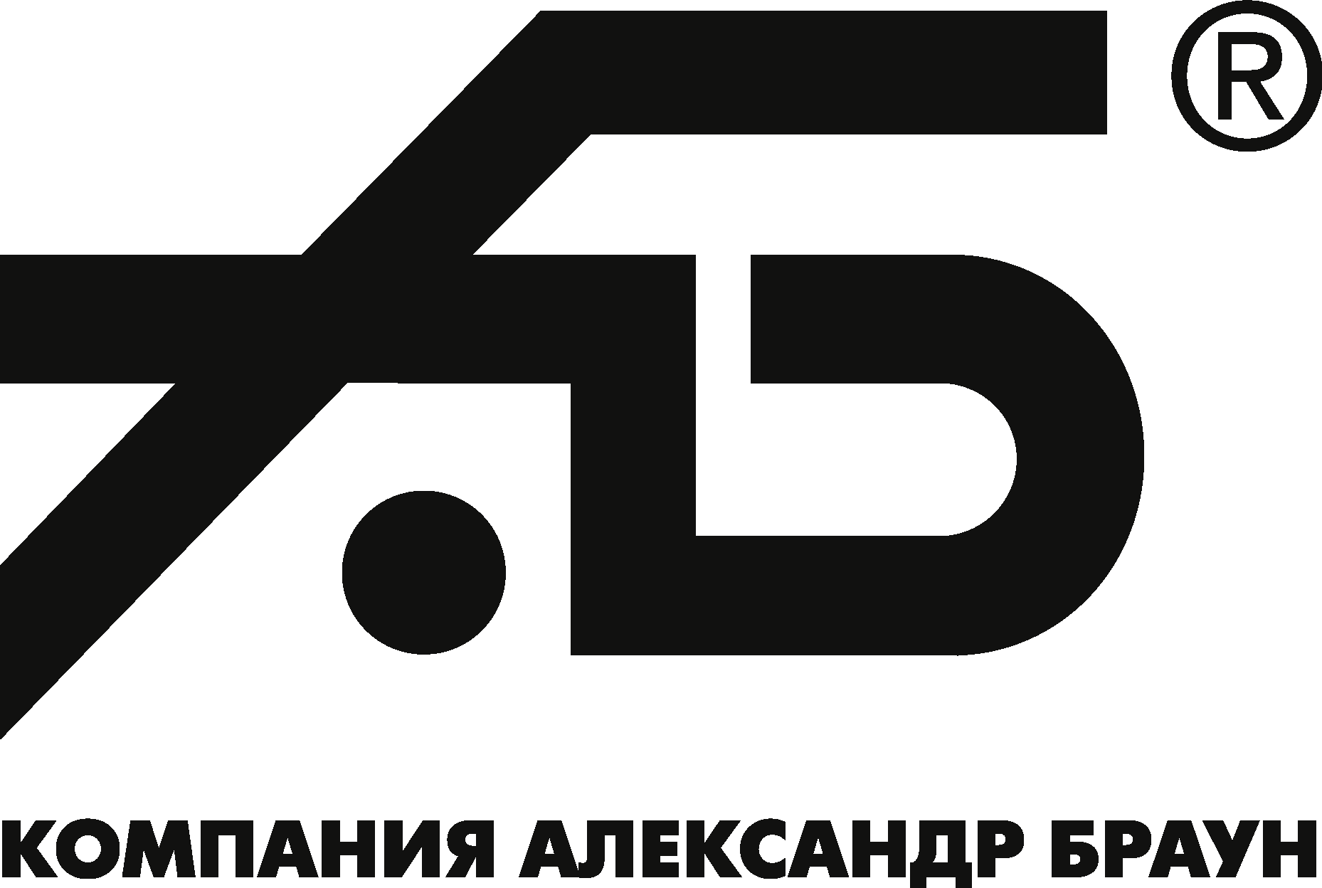Alexander Broun (AB) Black Logo Vector Logo